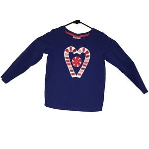 Hanna Andersson candy cane heart shirt